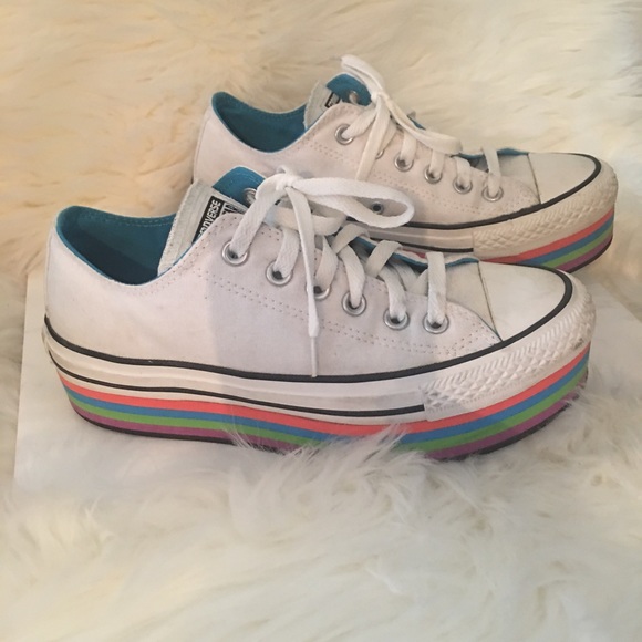Converse Shoes - Converse Allstar rainbow platform